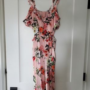 Bershaka floral jumpsuit